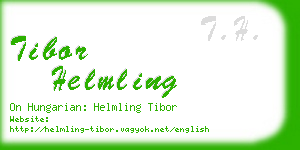 tibor helmling business card